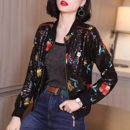 New Summer Fashionable Large Size Short Jacket For Women Loose Fit Sun Protection Clothing V-Neck Cardigan Top For Elderly
