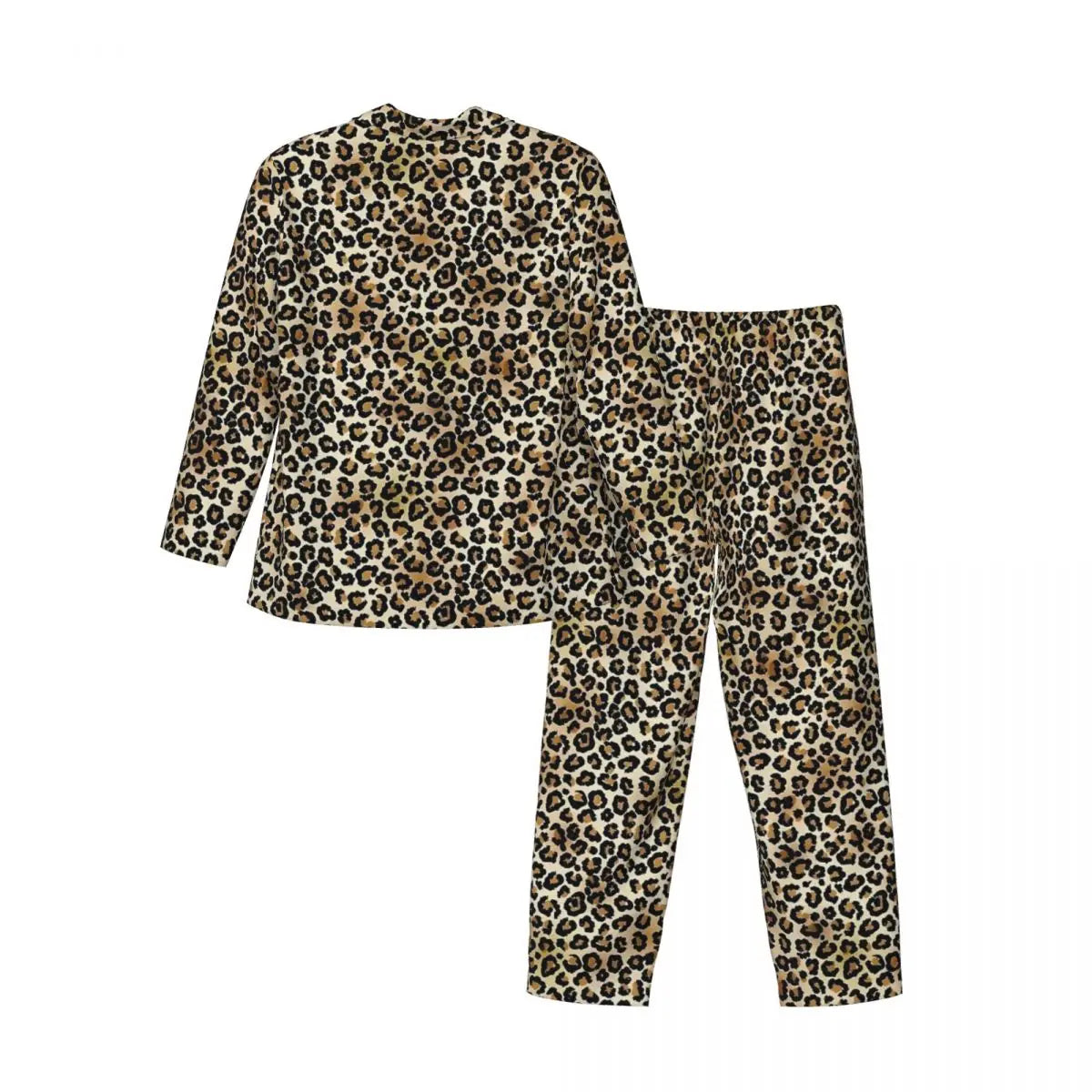 Pajamas Man Brown Leopard Print Sleep Sleepwear