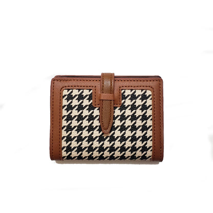 Luxury Leopard Paint Short Wallet PU Leather Fashion