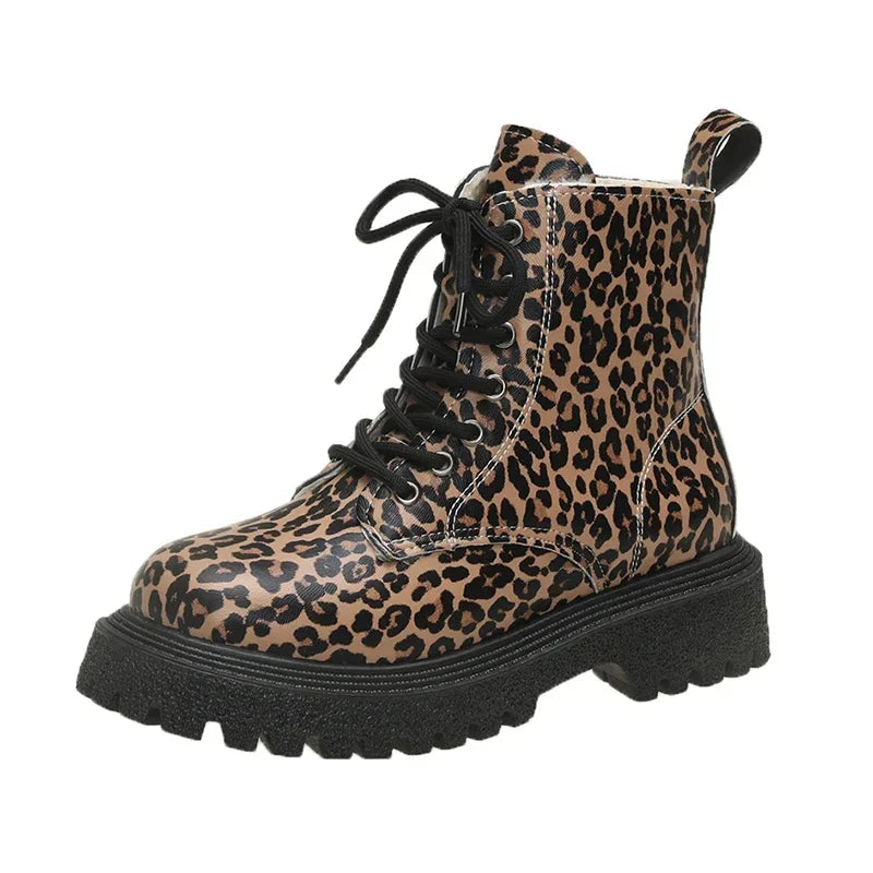 Trend New Snow Boots Winter Walking Mujer Goth Motorcycle