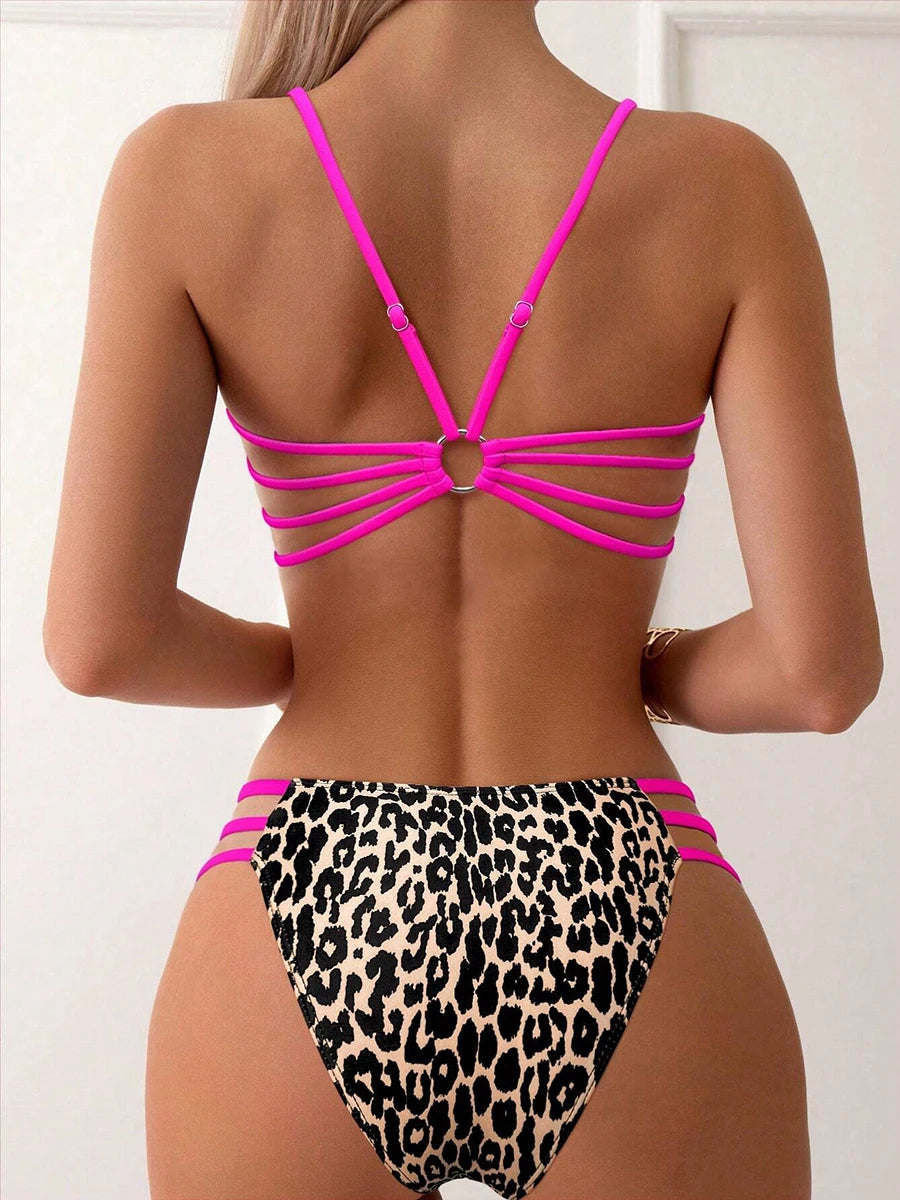 Sexy Leopard Micro Bikini Women Swimsuit Female