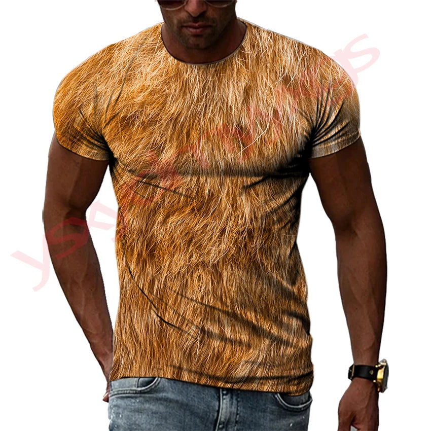 Summer Hip-Hop Style Leopard Tiger Animal Fur