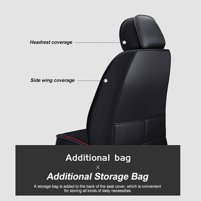 Car Seat Cover Universal PU Leather Front Seat Cover