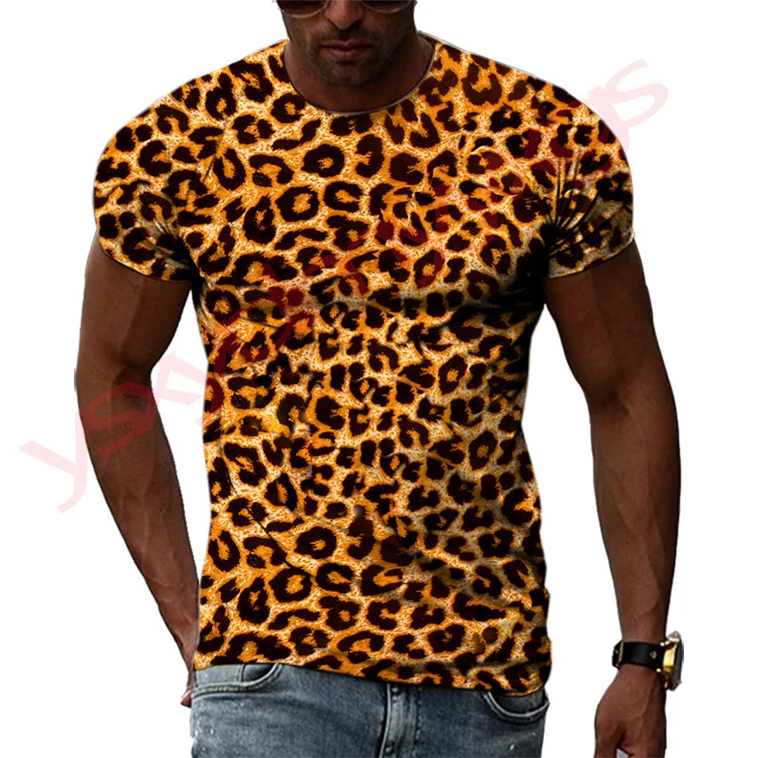 Summer Hip-Hop Style Leopard Tiger Animal Fur