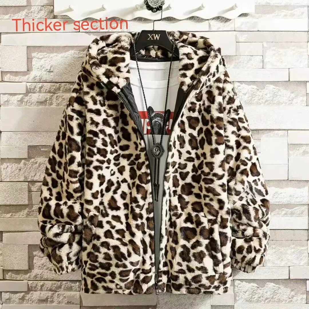 Leopard Print Jacket Loose and Comfortable