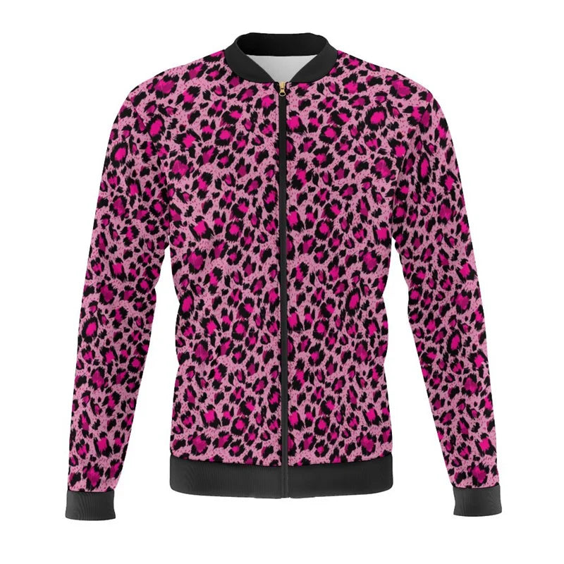 New Leopard Print 3d Printed Colorful Jacket New