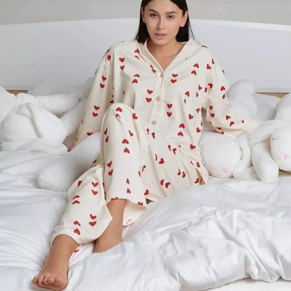 New Spring and Autumn Pajamas Homewear Suit
