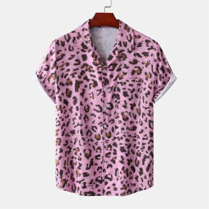 Summer 3D Leopard Print Shirts For Men Clothes