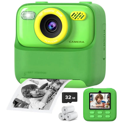 Upgrade Kids Camera Instant 1080P HD Dual Lens Selfie