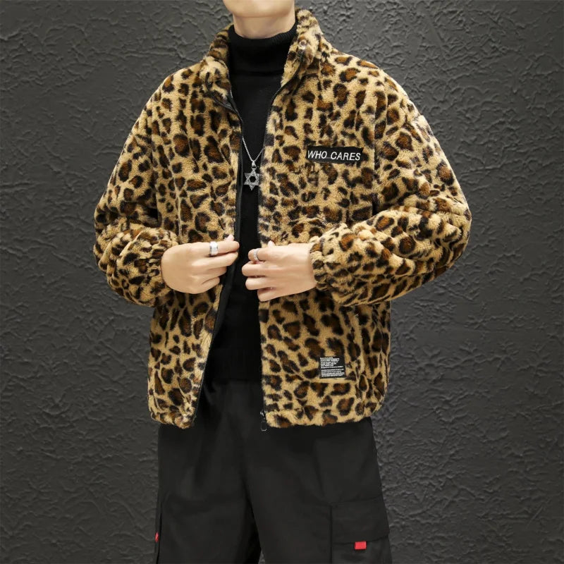 2024 Autumn and Winter New Leopard Print Jacket