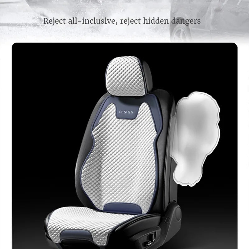Ice Silk Car Seat Cushion Ventilation Comfortable, Durable