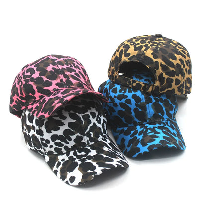Leopard Print Adjustable Baseball Cap | Spring Summer Dad Hat  