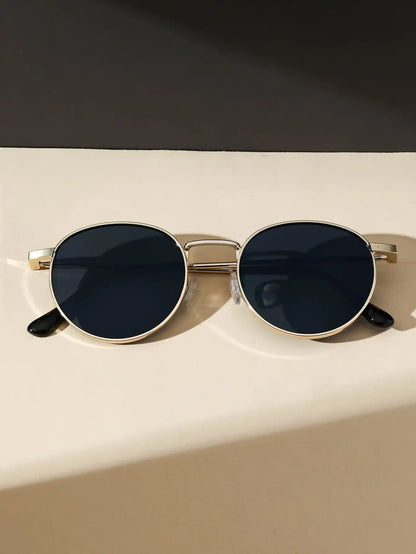 Round Frame Vintage Y2K Casual Sunglasses