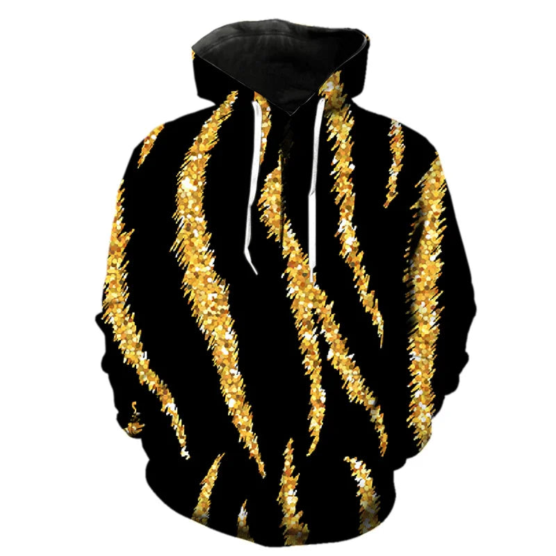 Fashion Pattern Zipper Hoodie Fashion Leopard