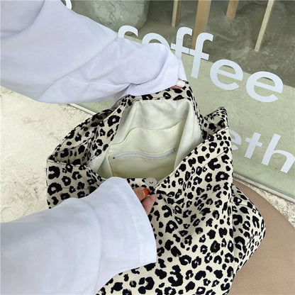 Japanese and Korean Ins Modern Small Leopard Print