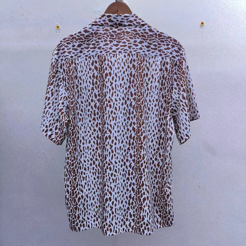 Leopard Print Y2k High Quality Hawaii Beach Men