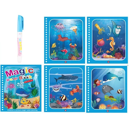 Drawing Coloring Books for Kids Magic Water Book with Pen