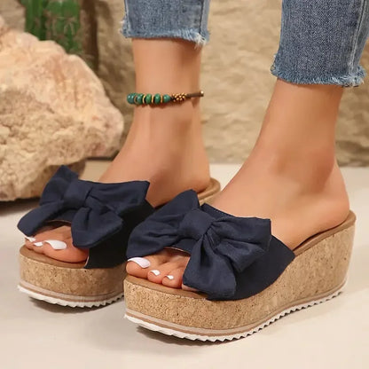 Women Wedge Slippers 2025 Leisure Large Size Shoes