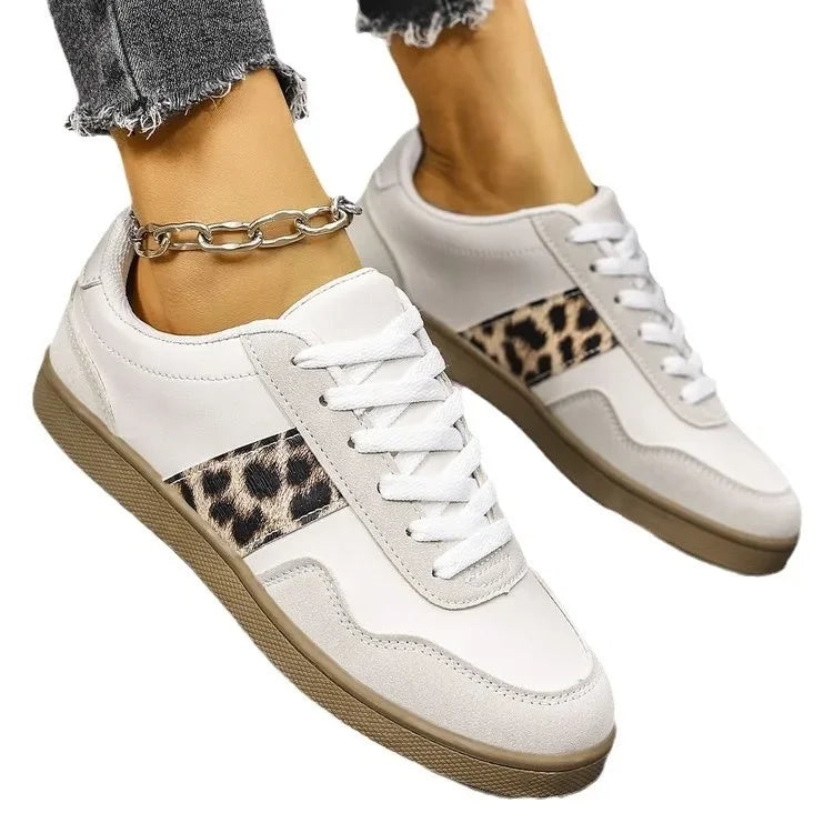 Vintage Leopard Print Casual Women's Shoes Plus Size