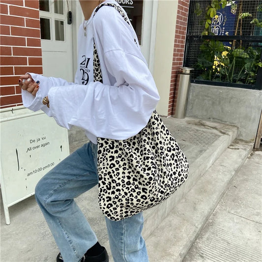 Japanese and Korean Ins Modern Small Leopard Print