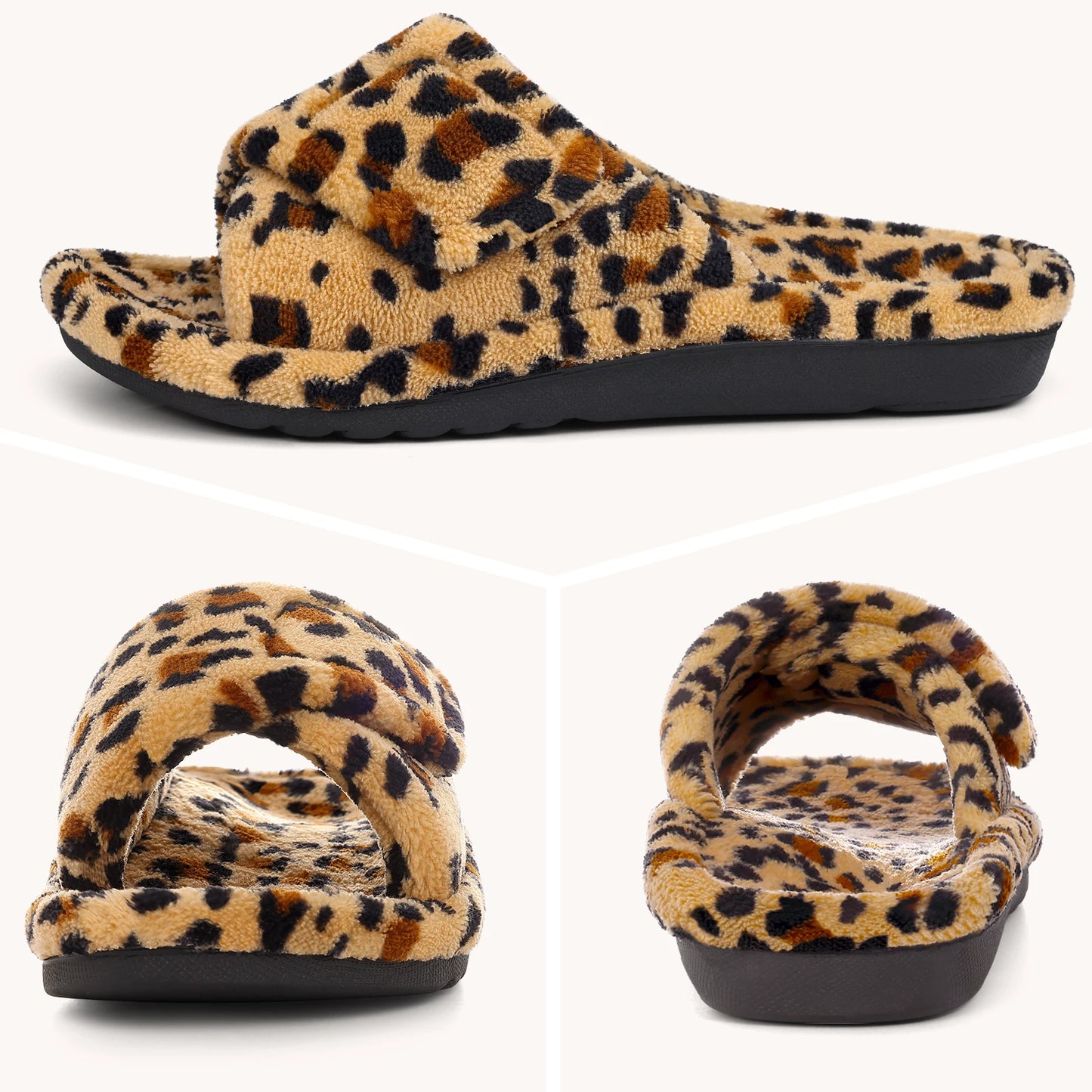 Kidmi Indoor Women Slippers New Leopard print Arch