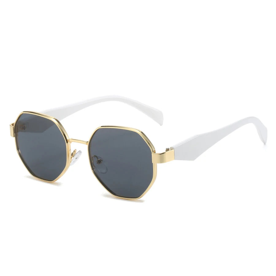 New Retro Sunglasses Women Fashion Polygonal