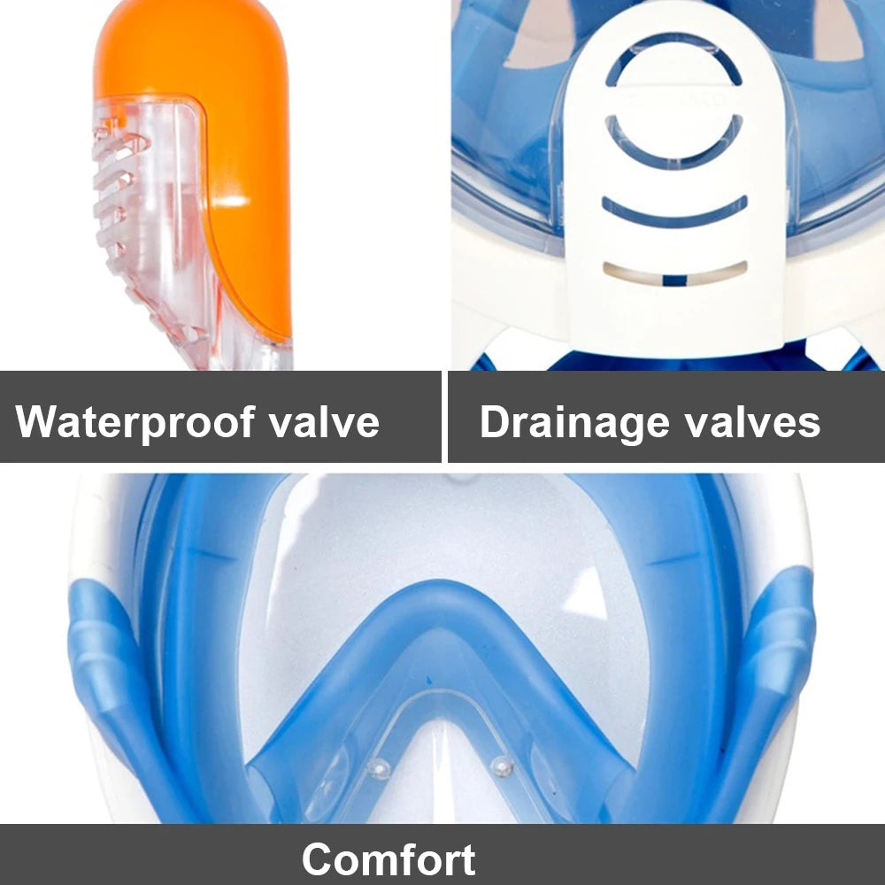 Underwater Scuba Anti Fog Full Face Diving Mask Snorkeling