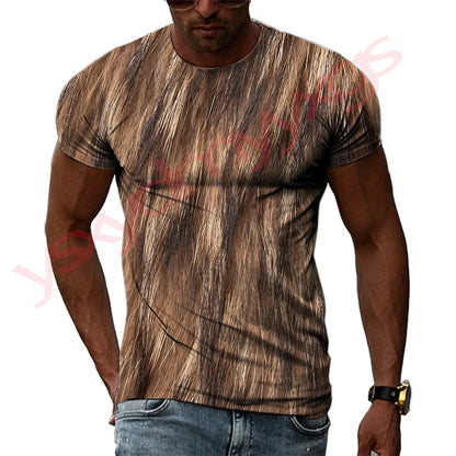 Summer Hip-Hop Style Leopard Tiger Animal Fur