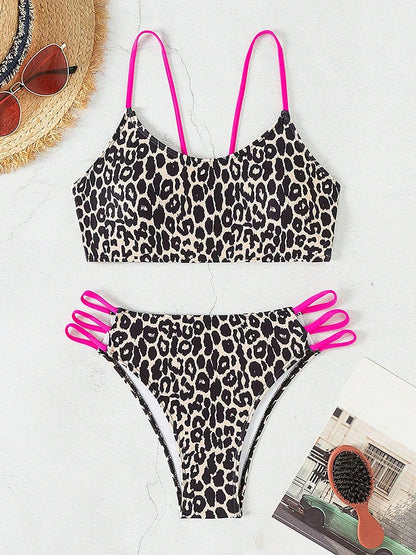 Sexy Leopard Micro Bikini Women Swimsuit Female