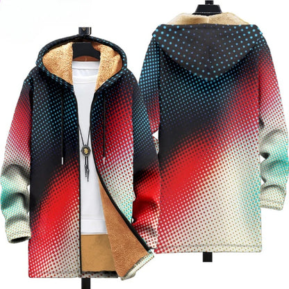 Men Cardigans Coats Leopard Pattern Art Graphics Printed