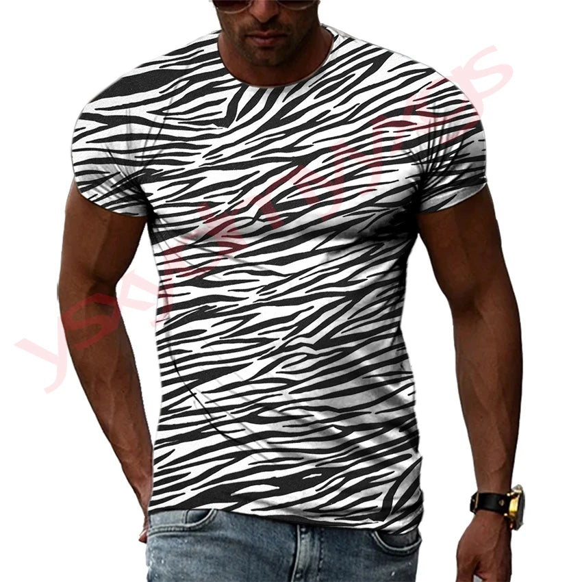 Summer Hip-Hop Style Leopard Tiger Animal Fur