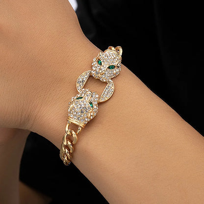 Round Leopard Head Bracelet Simple Fashion Hand Jewelry