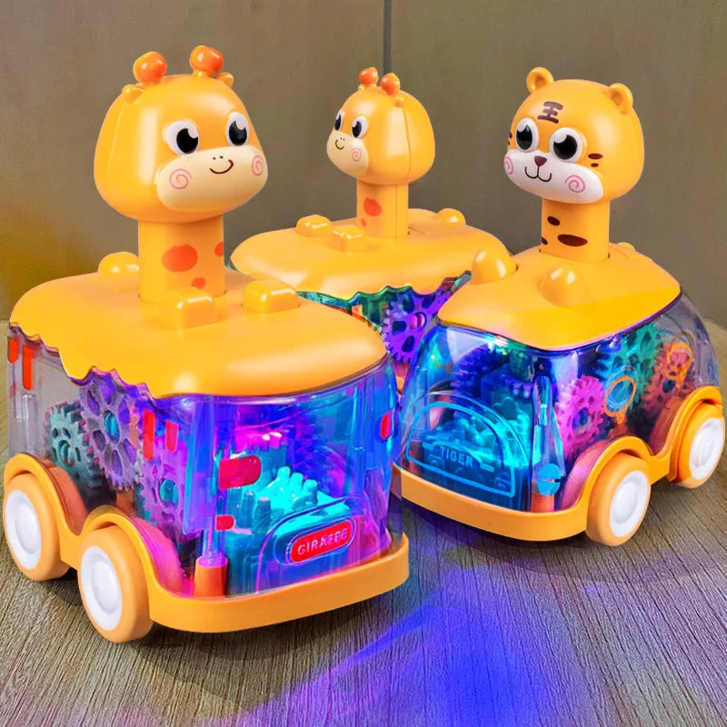 Baby Animal Car Toys Toddler Press and Go Cars Pull Back