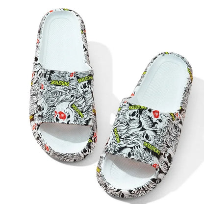 Leopard Print Cloud Slippers For  Men