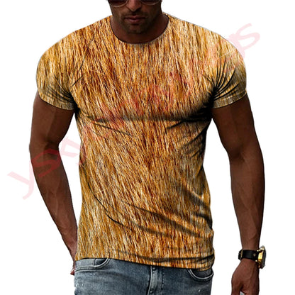 Summer Hip-Hop Style Leopard Tiger Animal Fur