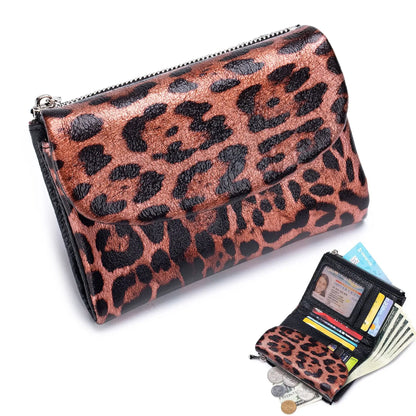 Female Coin Purse Genuine Leather Short Women Wallet
