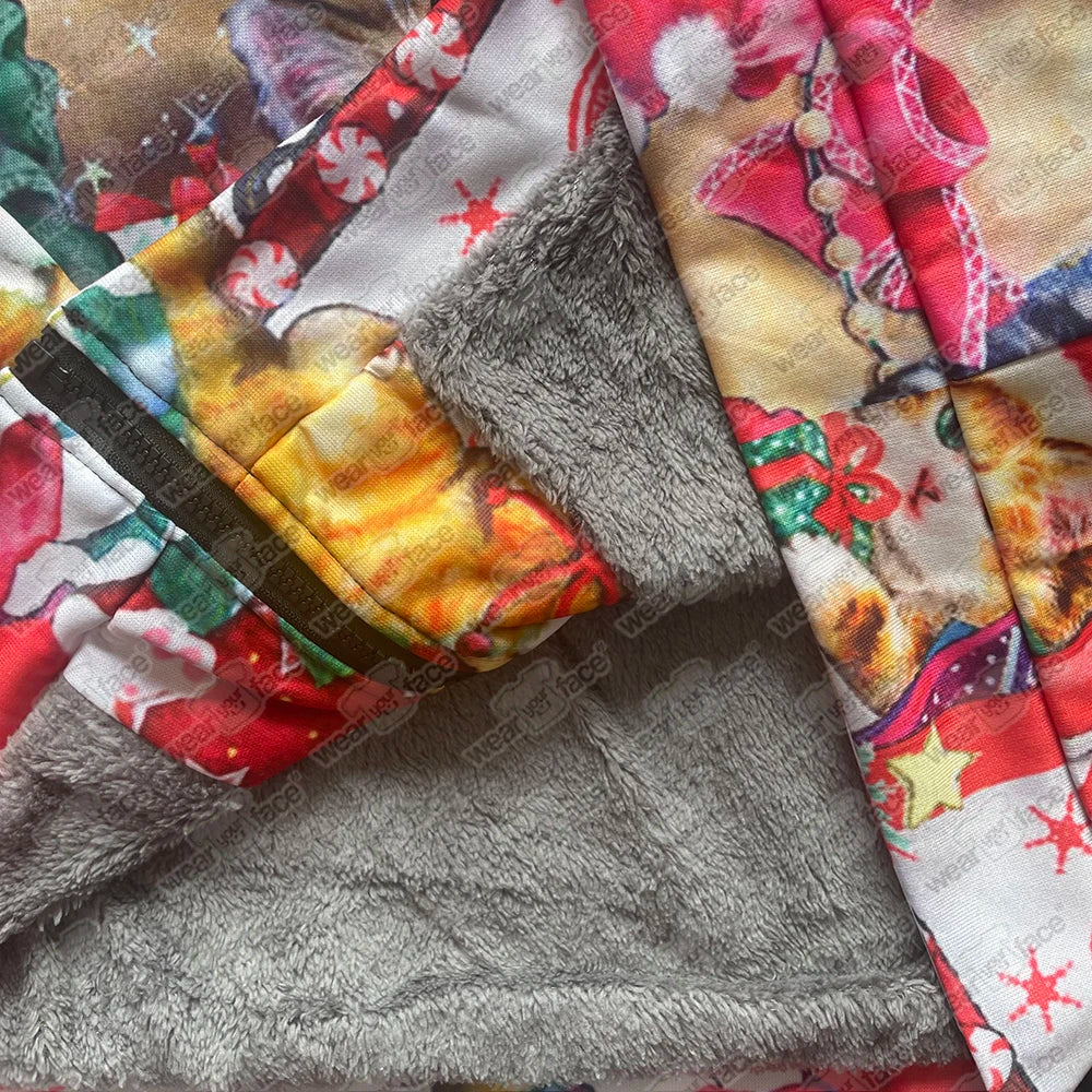 Women Coats Jackets Pink Leopard Graphics Printed Cardigans Outdoors Colors Plush Thick Winter Casual Streetwear Female Clothing