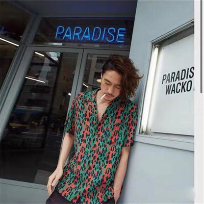 Leopard Print Y2k High Quality Hawaii Beach Men