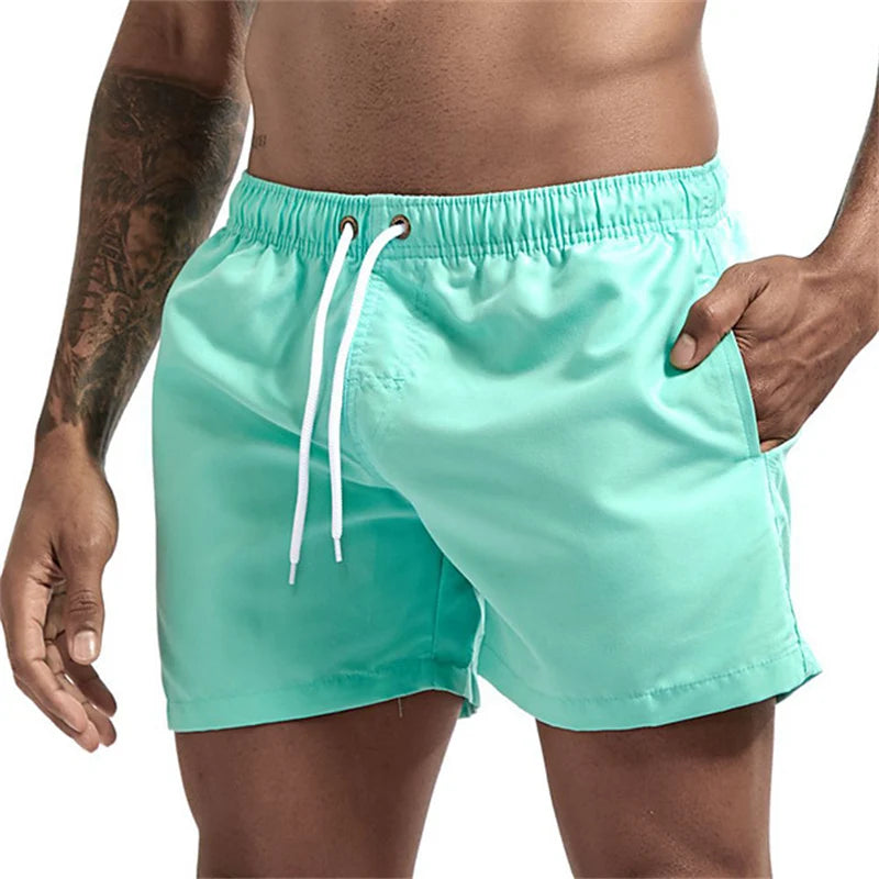 Mens Swim Trunks with Pockets Mesh Liner Summer