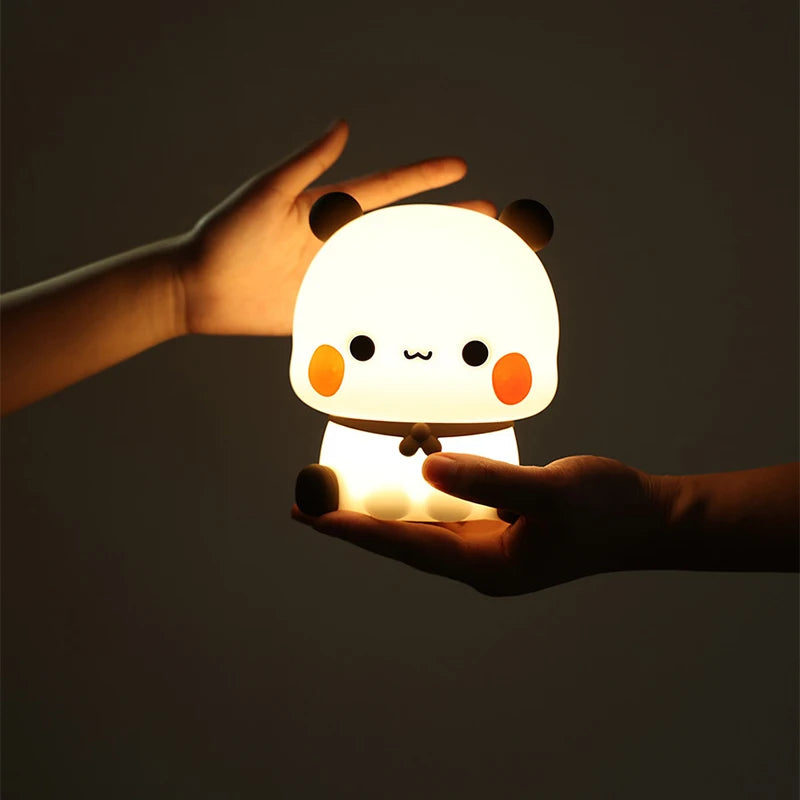 Kawaii Bear Panda Bubu And Dudu Led Night Light Lamp
