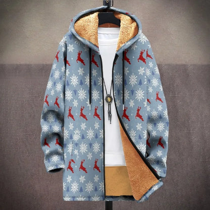 Men Cardigans Coats Leopard Pattern Art Graphics Printed