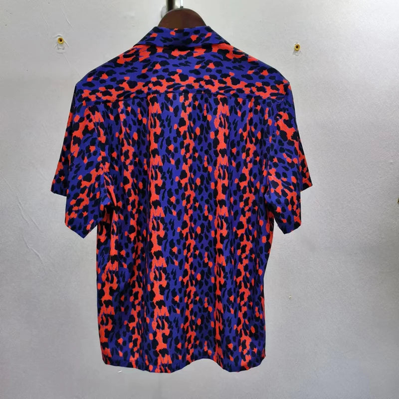Leopard Print Y2k High Quality Hawaii Beach Men