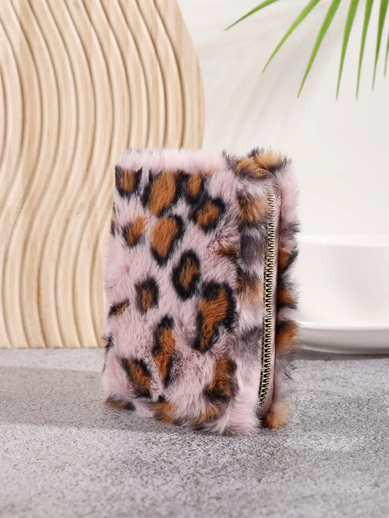 Creative Plush Coin Purse Fashion Leopard Pattern Women