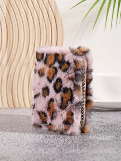 Creative Plush Coin Purse Fashion Leopard Pattern Women