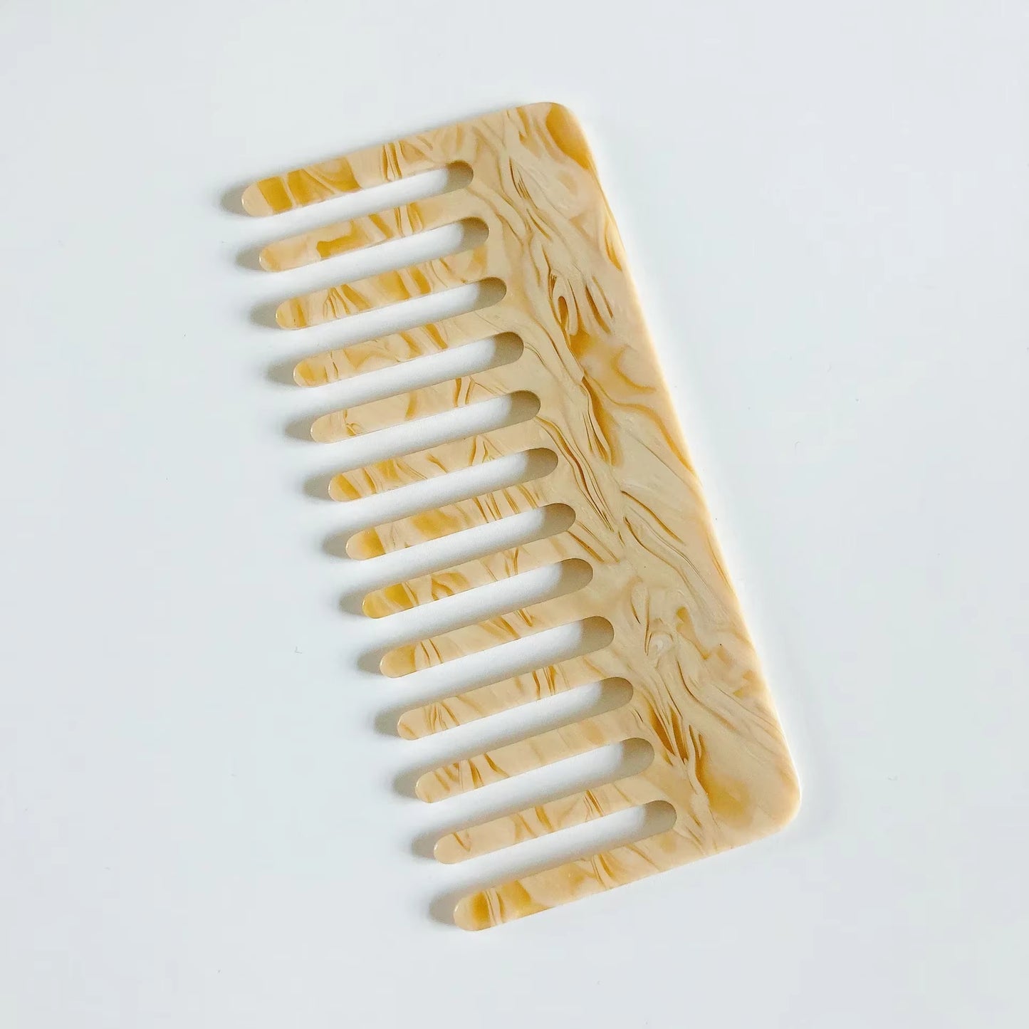 Korean Simple Acetate Hair Styling Comb Women Girls Antistatic Hair Comb Headdress Marbled Leopard Hair Comb Head Massage Brush