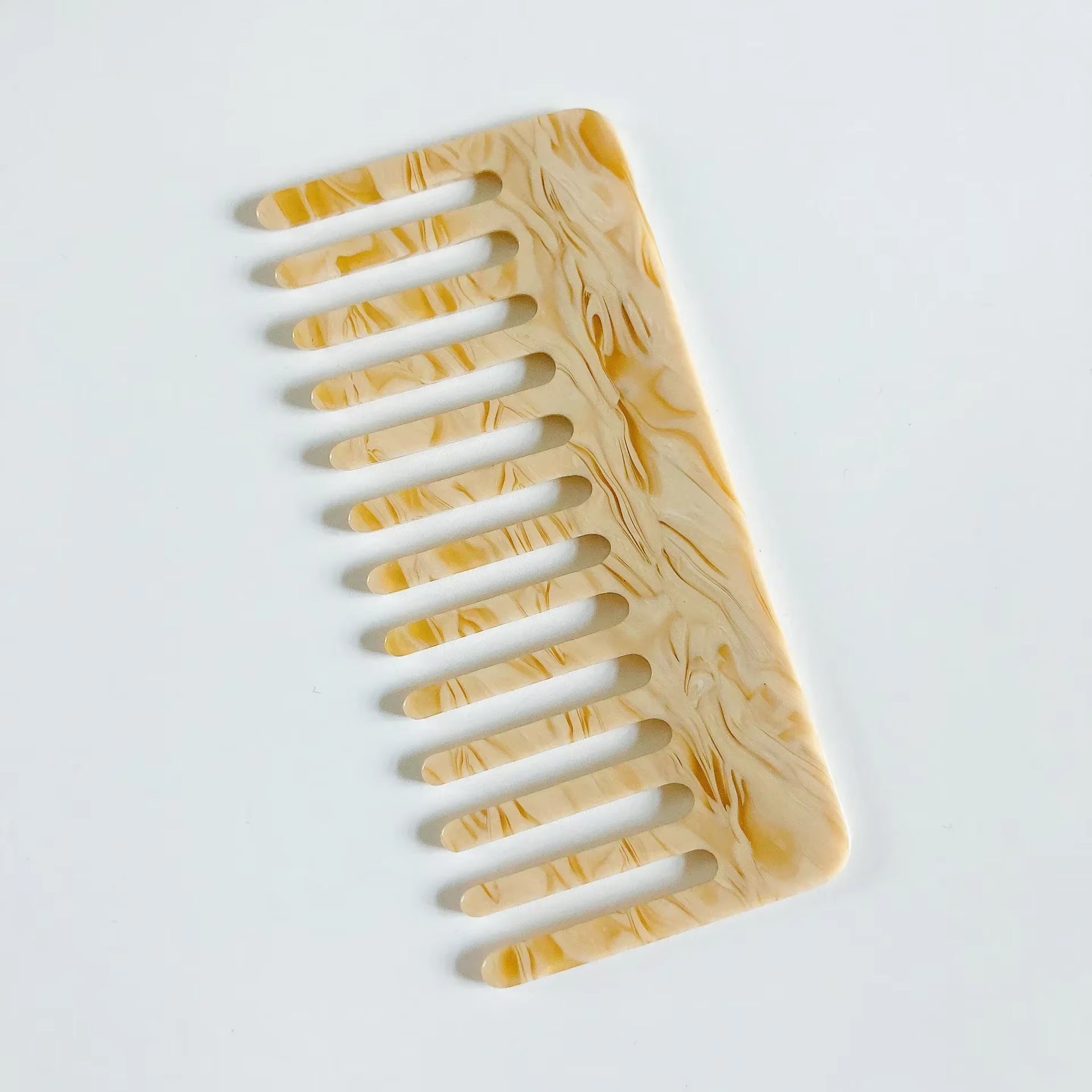 Korean Simple Acetate Hair Styling Comb Women Girls Antistatic Hair Comb Headdress Marbled Leopard Hair Comb Head Massage Brush