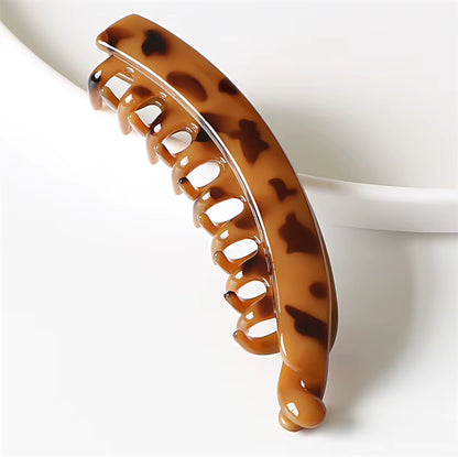 Banana Hair Claw Clips Clamp Barrettes Big Women Hairgrips Hairpin Girls Ponytail Hair Accessories Leopard Headwear