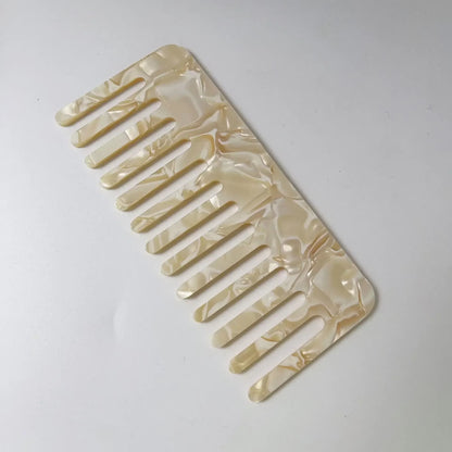 Korean Simple Acetate Hair Styling Comb Women Girls Antistatic Hair Comb Headdress Marbled Leopard Hair Comb Head Massage Brush