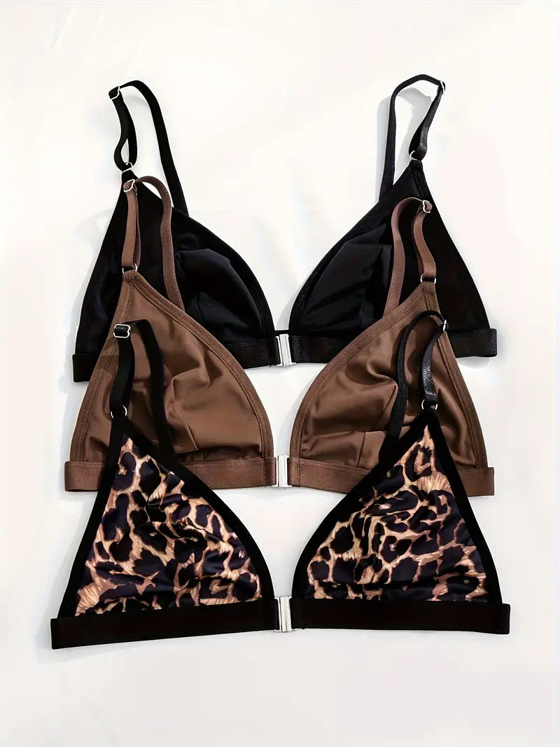 Lot de 3 Soutiens-Gorge Élégants Femme | Confort & Style