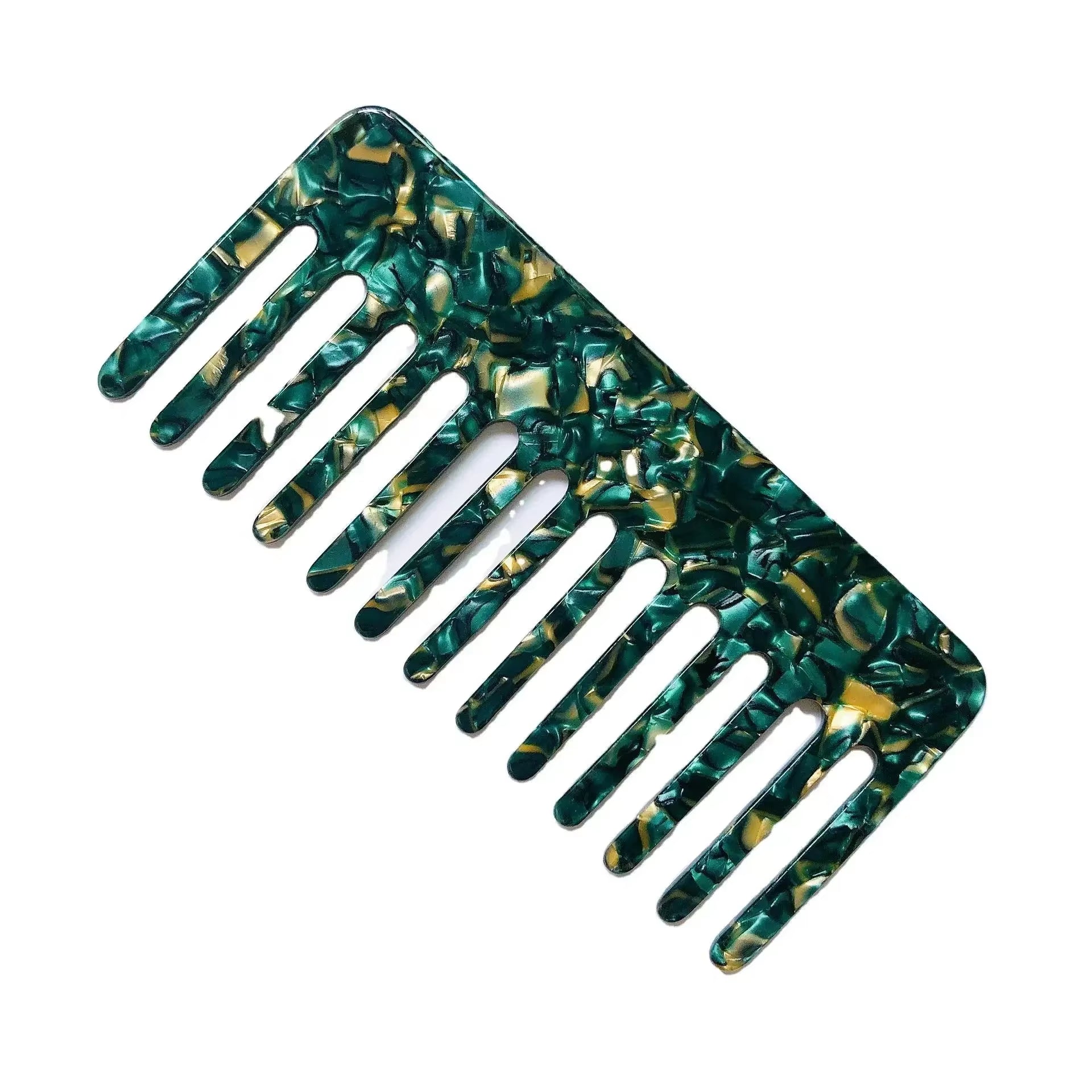 Korean Simple Acetate Hair Styling Comb Women Girls Antistatic Hair Comb Headdress Marbled Leopard Hair Comb Head Massage Brush